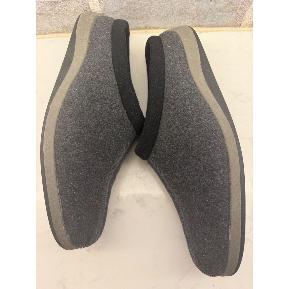 Dr. Scholls Toasty Clog Mens 12M Grey Felt Memory Fit Foam Slippers 34272-9 - Picture 5 of 8